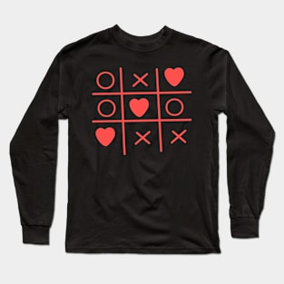 Cool Valentine's Day Criss Cross Heart Long Sleeve T-Shirt